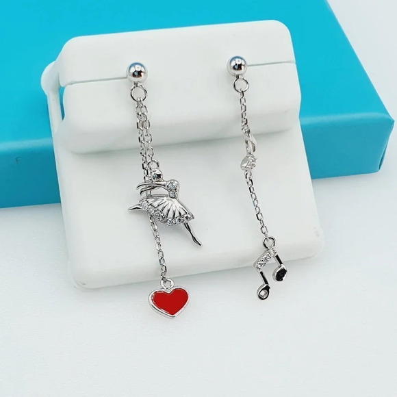 "925 Sterling Silver CZ Beautiful Earrings for Women, 1USPAR4257 - Picture 2 of 10